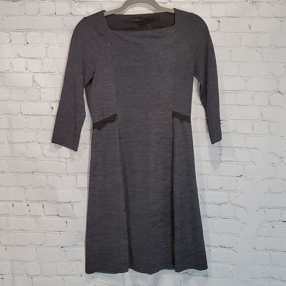 COS black and gray midi dress - Picture 1 of 6